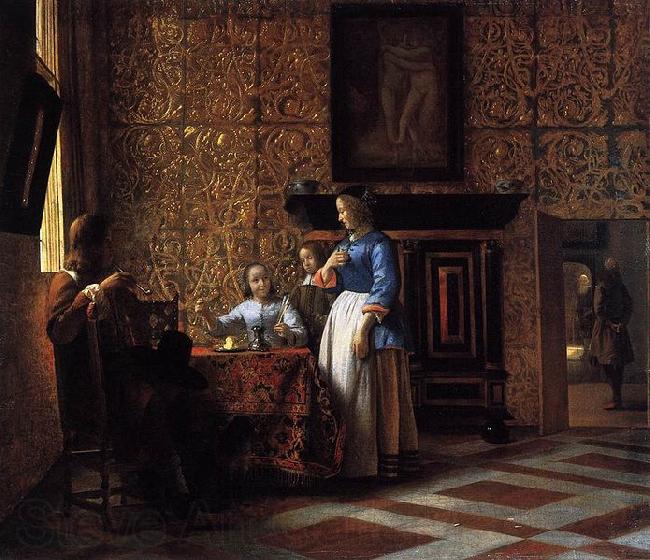 Pieter de Hooch Interior with Figures France oil painting art